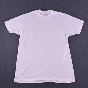 Hanes Vintage‎ Unisex White Stretch Crew Neck Casual T-Shirt Size XL/XG (46-48)